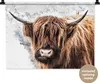 MuchoWow® Wandteppich Wandbehang Schottisches Hochlandrind Produktbild-Vorschau 1