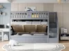 Sweiko Lit en bois 90x200CM, Sous-lit hydraulique, Escalier Voir les images du produit 17