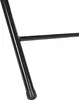 Close-up of a black metal chair leg with a black rubber foot. Náhľad obrázku produktu