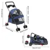 Wózek spacerowy dla psa 69 * 49 * 97 cm składany wózek Podgląd zdjęcia produktu 7