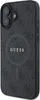A black iPhone case with a textured finish and the Guess logo embossed on the back. Podgląd zdjęcia produktu