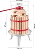 VEVOR Obstweinpresse Obstmühle (12 L) mit Massivholzkorb Produktbild-Vorschau 7