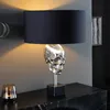 Extravagante Tischlampe SKULL 56cm schwarz silber Metall Produktbild-Vorschau 1