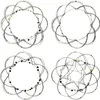 4D Mandala dekoratives Drahtgeflecht silber Set Produktbild-Vorschau 1