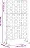 VidaXL, osłona przeciwwiatrowa, 100 x 50 x 180 cm, stal, Podgląd zdjęcia produktu 8