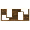 vidaXL Bibliothèque chêne fumé 67x24x161 cm Bois composite Voir les images du produit 6
