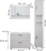 Badmöbel-Set Vicco Irma Weiß Hochglanz 3 Teile, mit Produktbild-Vorschau 7