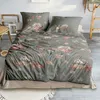 Irisette Bettwäsche grün 1x 135x200 cm + 1x 80x80 cm Produktbild-Vorschau 8