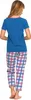 Zweiteiliges Pyjama-Set für Damen mit Spitzenbluse und Produktbild-Vorschau 3