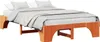 Bettrahmen Wachsbraun 120 x 190 cm Massives Kiefernholz Produktbild-Vorschau 1