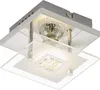 Briloner LED Deckenleuchte Chrom Glas Tula Eckig 3W GU10 Produktbild-Vorschau 1