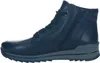 Side view of a black leather boot. Anteprima dell’immagine prodotto