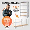 MONZANA® 2x Scaffale Alta Portata Metallo 5 Ripiani MDF Anteprima dell’immagine prodotto 5