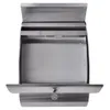 An open stainless steel mailbox is shown from a top-down view against a white background. Náhled obrázku produktu