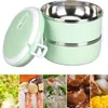 2-lagige Thermo-Lunchbox aus Edelstahl, stapelbar, Produktbild-Vorschau 2