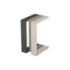 DECORTIE Muju Moderne Table d'appoint en forme de C, Gris Voir les images du produit 3