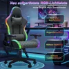 UnboxG Gamingstuhl mit RGB-LED-Beleuchtung, 2D-Armlehnen, Produktbild-Vorschau 6