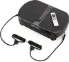 A black vibration plate with resistance bands and a remote control, shown on a white background. Náhľad obrázku produktu