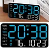OKWISH Wanduhren, Digitaluhr ohne Rahmen, LED Uhr weiß Produktbild-Vorschau 1