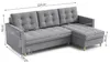 DOMO-HOME Ecksofa mit Schlaffunktion DIVO – Elegantes Produktbild-Vorschau 2