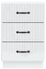 Comodino con cassetti vidaXL, bianco, 43 x 41 x 63,5 cm, Anteprima dell’immagine prodotto 4