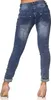 Elara Damen Jeans Boyfriend Baggy Knopfleiste C613MK/H-F Produktbild-Vorschau 4