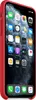 A red iPhone 11 Pro Max in a red silicone case, viewed from the side. Anteprima dell’immagine prodotto