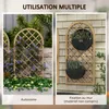 Outsunny Lot de 2 treillis en bois pour le jardin - panneau Voir les images du produit 7