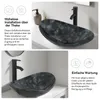 Puluomis Waschbecken Glas Aufsatzwaschbecken Waschschale Produktbild-Vorschau 4