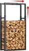 VOUNOT® Verstellbare Kaminholzregal Aussen Metall, Produktbild-Vorschau 1