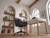 FineBuy Schreibtischstuhl MIAMI Anthrazit Stoff Drehstuhl Produktbild-Vorschau 4