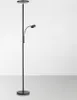 Selltec LED Deckenfluter Stehleuchte Fluter rund schwenkbar Produktbild-Vorschau 2