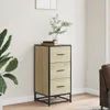 vidaXL Sideboard Sonoma-Eiche 35,5x35x76 cm Holzwerkstoff Produktbild-Vorschau 3