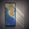 A transparent screen protector is shown next to a smartphone. Produktbild-Vorschau