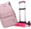 Schulrucksack mit Rollen Mädchen - Schultrolley Wasserdicht Produktbild-Vorschau 5