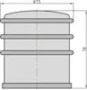 BASI - Boden-Türstopper - SET - 4x BTS 21 - Edelstahl - Produktbild-Vorschau 3
