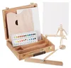 relaxdays 10026740_1053 relaxdays Malkoffer farbsortiert Anteprima dell’immagine prodotto 1