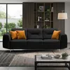 BEAUTYSOFA | Sedací souprava VENEZIA, sametová látka, černá Náhled obrázku produktu 3