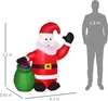 HOMCOM LED Figur Motiv Weihnachten Weihnachtsmann Produktbild-Vorschau 11