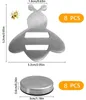 Tischdeckenbeschwerer 8er Set Edelstahl Magnete – Extra Produktbild-Vorschau 3