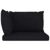 vidaXL Cuscino Pallet 3 pezzi tessuto Oxford nero Anteprima dell’immagine prodotto 13