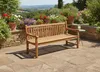 Lesli Living Landhausbank Cardiff 180 cm Teak C-Grade Produktbild-Vorschau 2