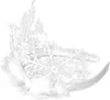 A white snowflake-themed headband with feathers. Náhled obrázku produktu