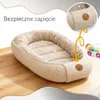 Kokon niemowlęcy bawełniany wafel 50X90cm– gniazdko dla Podgląd zdjęcia produktu 5