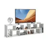 meuble TV en bois en 3 parties pour TV jusqu'à 65" table TV Voir les images du produit 9