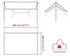 vidaXL Plachta modrá 360x294 cm Vodotesná Náhľad obrázku produktu 8