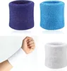 2 Stücke Sport Armband Einfarbig Saugfähigen Baumwolle Produktbild-Vorschau 2