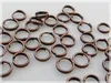 Vintageparts Splitringe doppelt antik kupferfarben rund 6mm Produktbild-Vorschau 1