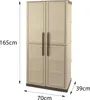 Dmora Armadio da Esterno Ipno 39x70x165h cm Beige, 2 Ante Anteprima dell’immagine prodotto 3