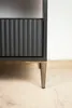 Jeu de 4 pieds de meuble "Spike" en noir et chrome, hauteur Voir les images du produit 8